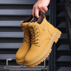 New Retro Kick-resistant Genuine Leather Martin Boots