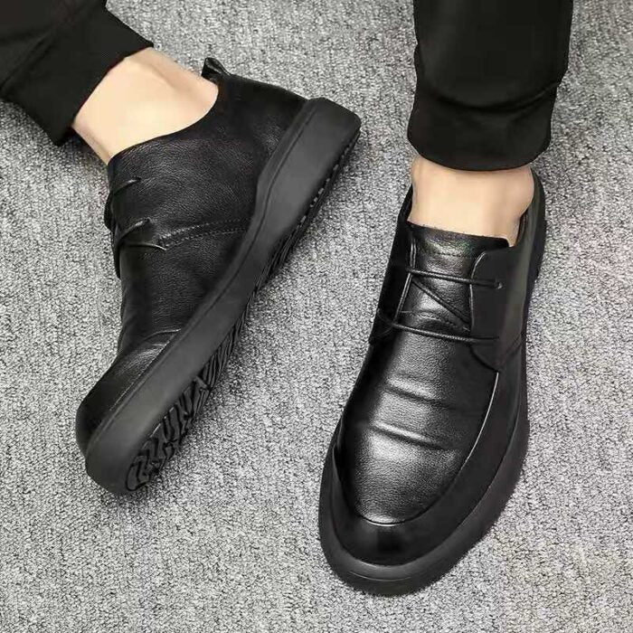 Two Layer Cowhide Leather Men's Formal Shoes