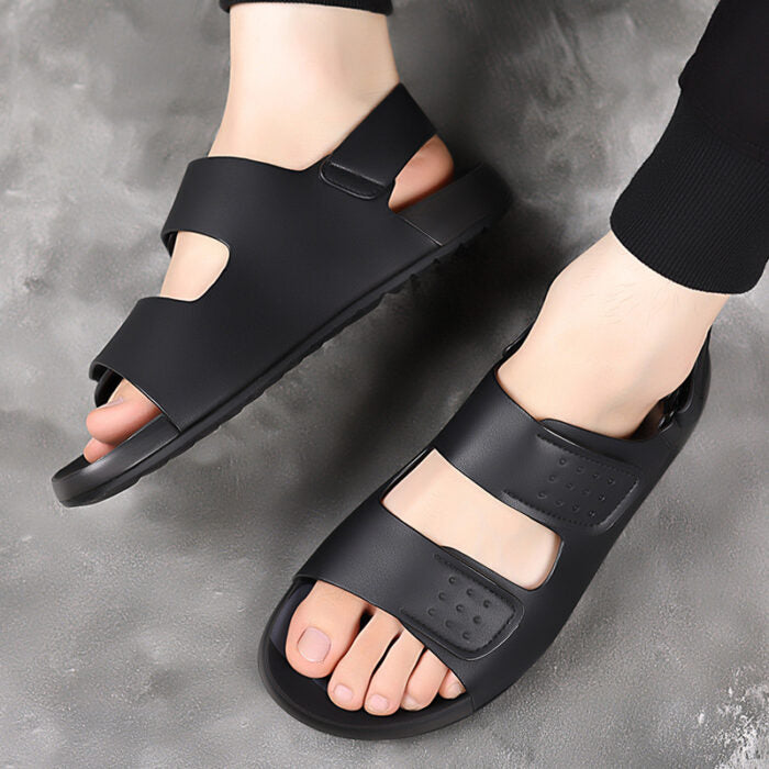 Genuine Leather Breathable Non-slip Beach Sandals