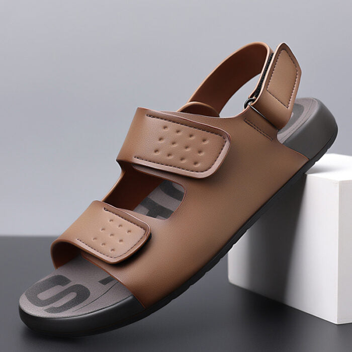 Genuine Leather Breathable Non-slip Beach Sandals