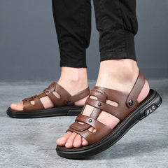 Cowhide Leather Premium Quality Beach Latex Sandals