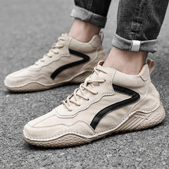 Premium Leather High Neck Men's Casual Shoes